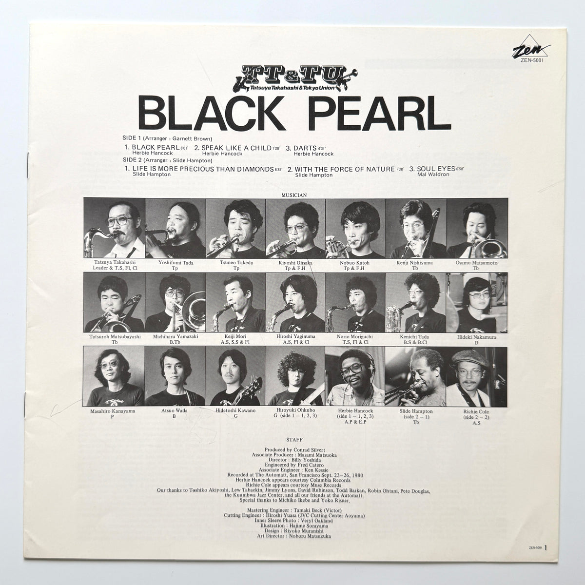 Tatsuya Takahashi & Tokyo Union - Black Pearl (Original Press)