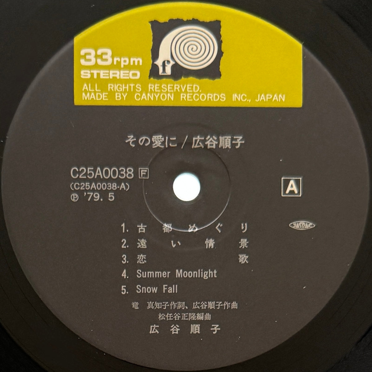 Junko Hirotani - その愛に・・・(Original Press)