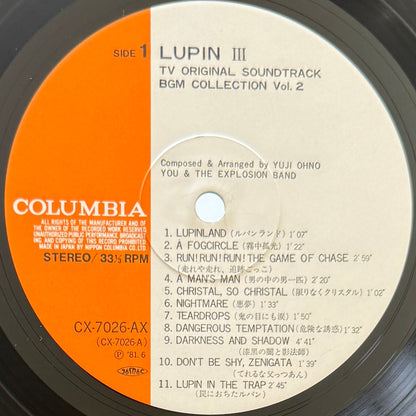 Yuji Ohno / You & The Explosion Band - OST「Lupin The 3rd - TV Original Soundtrack BGM Collection Vol. 2」(Original Press)